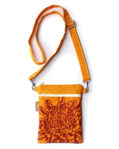 Krysanteemi oranssi-punainen