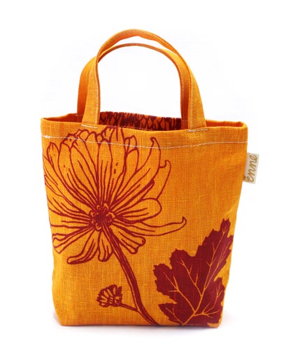 Krysanteemi oranssi-punainen